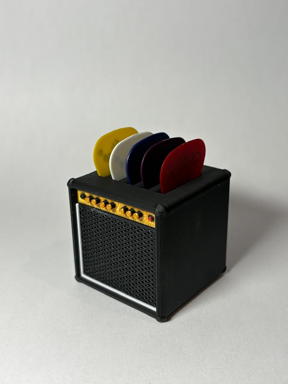 Mini Guitar Amp Pick Holder view 1